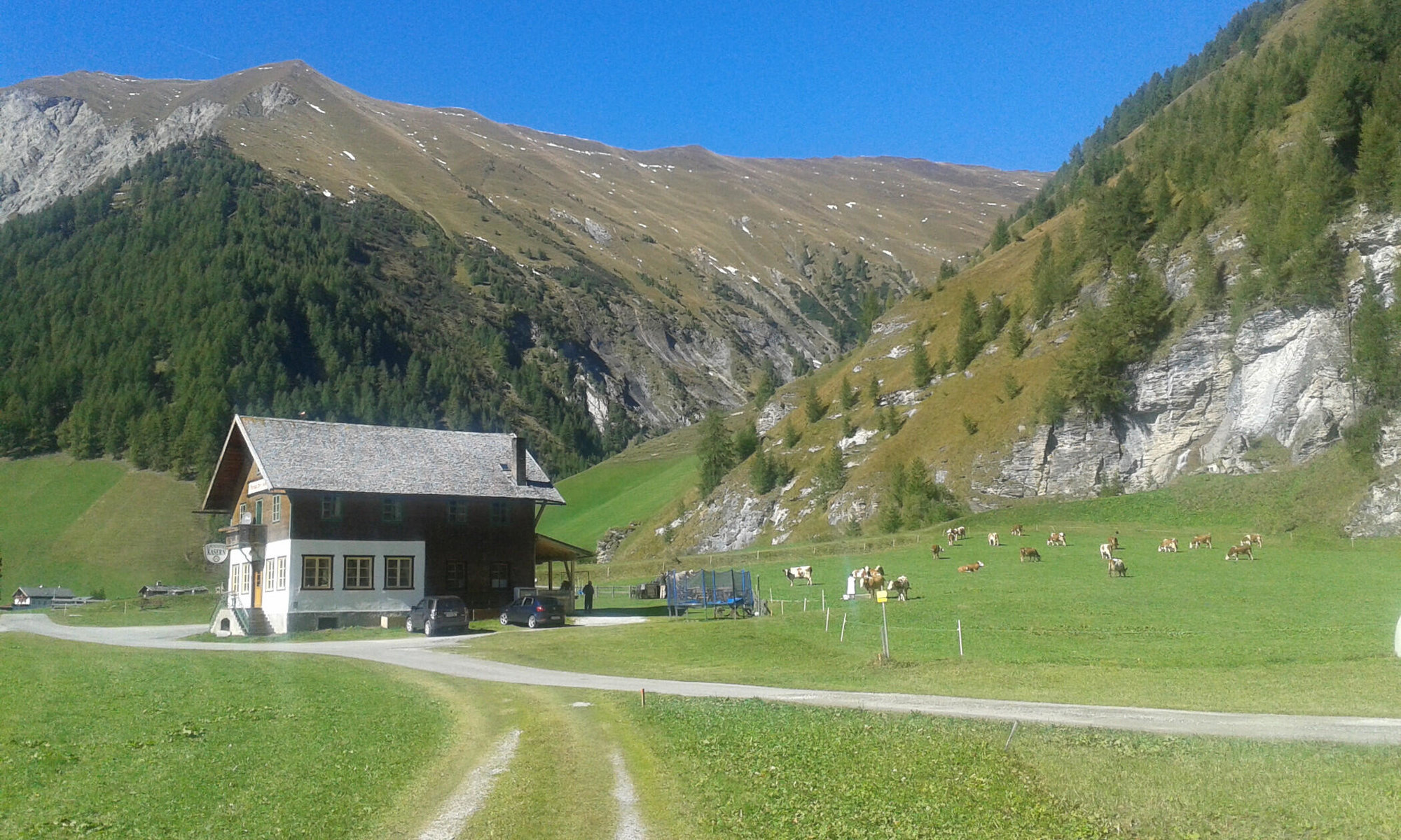Wanderweg zum Alpengasthof Kasern
